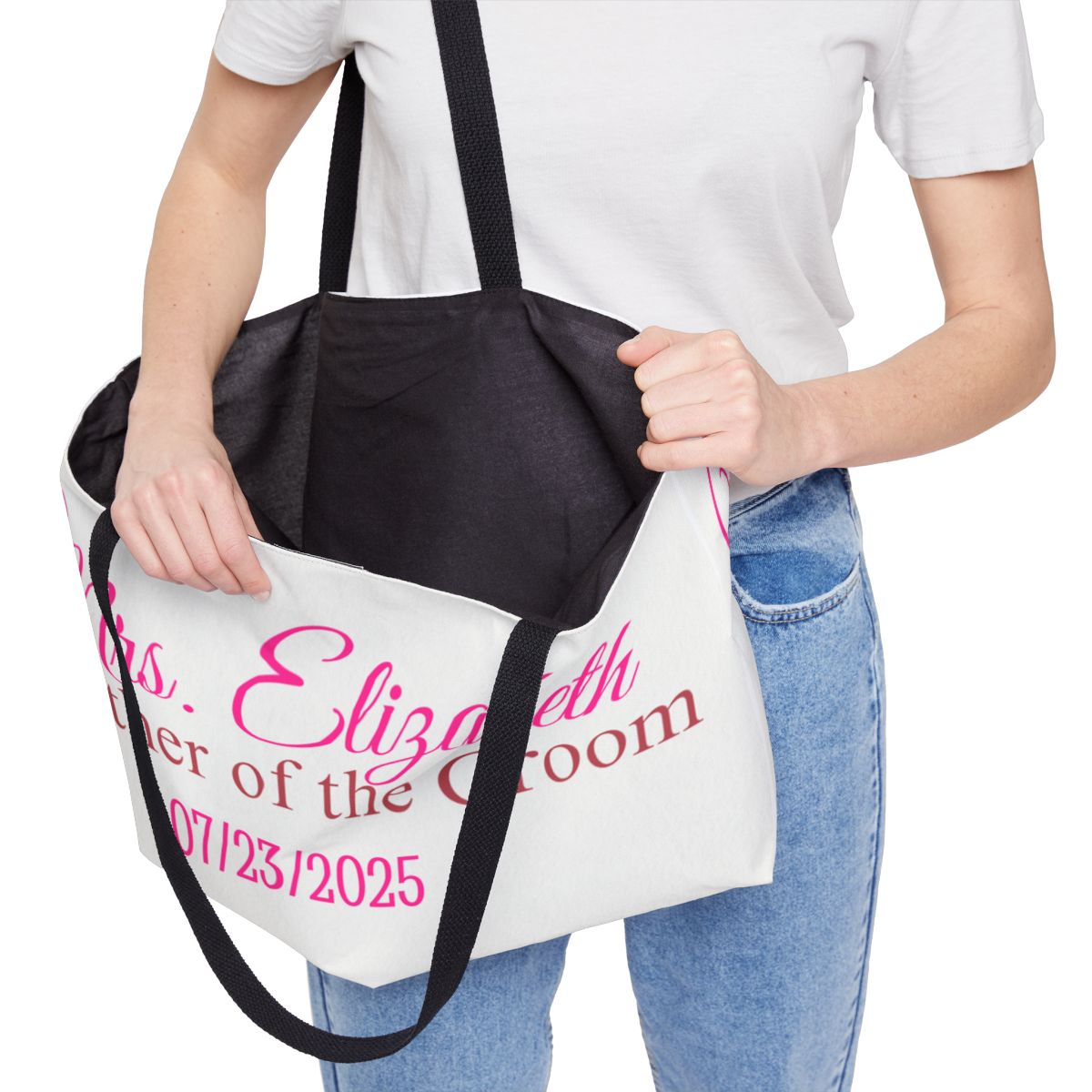 Personalized Mother of the Groom Weekender Tote Bag