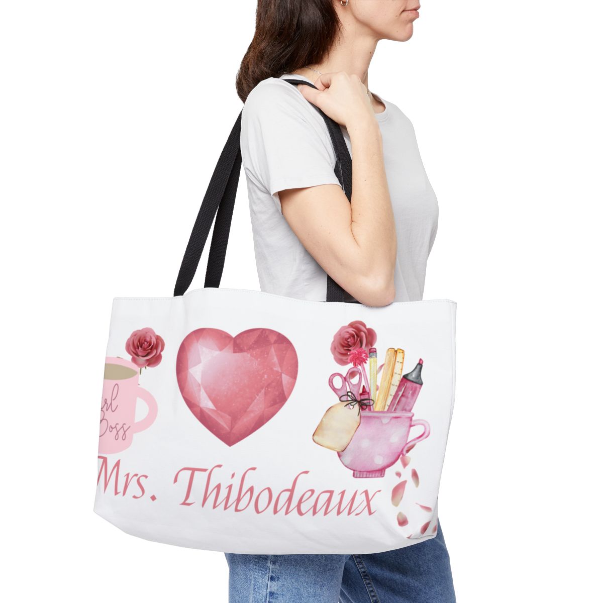 Personalized Teacher Tote Bag