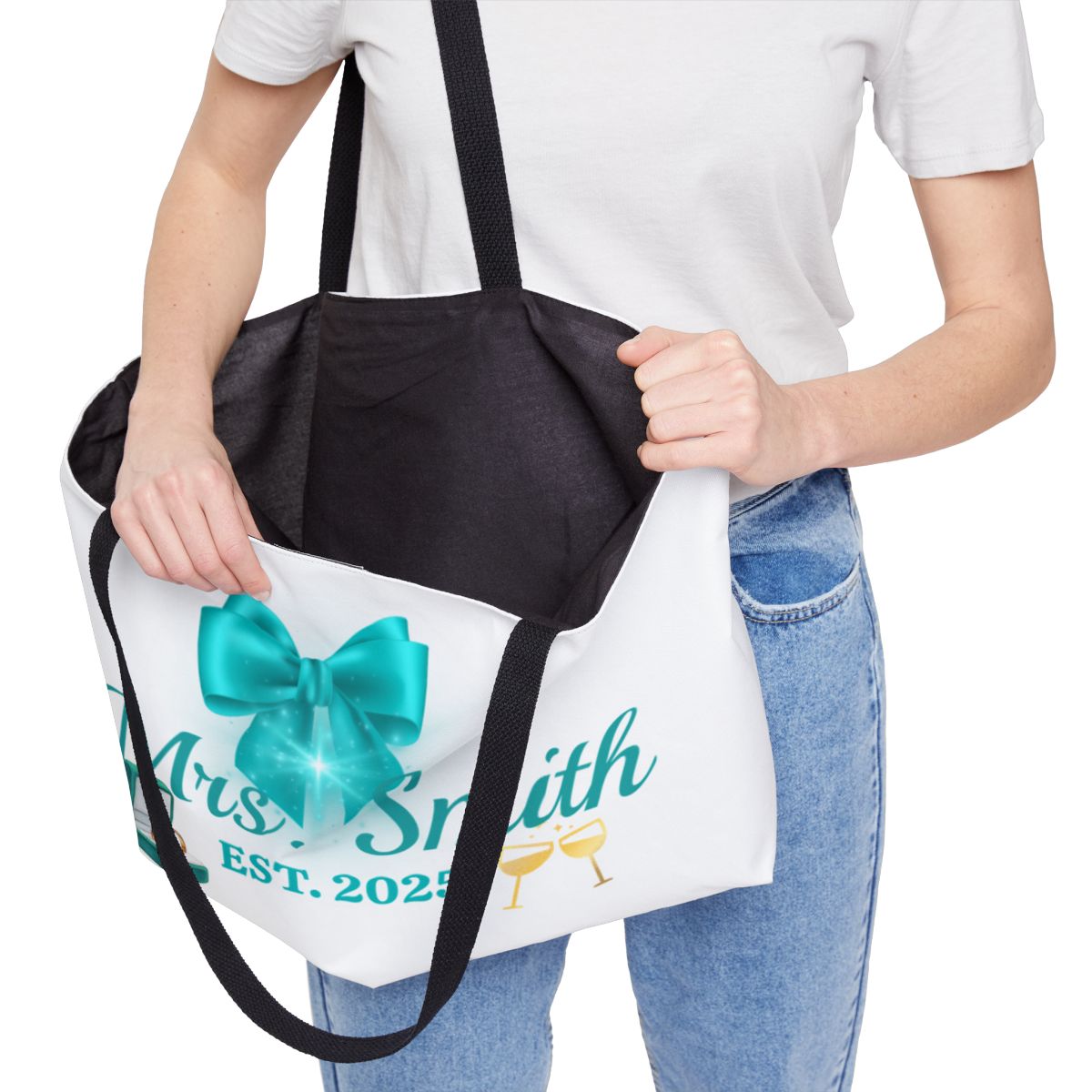 Personalize Bride Weekender Tote Bag