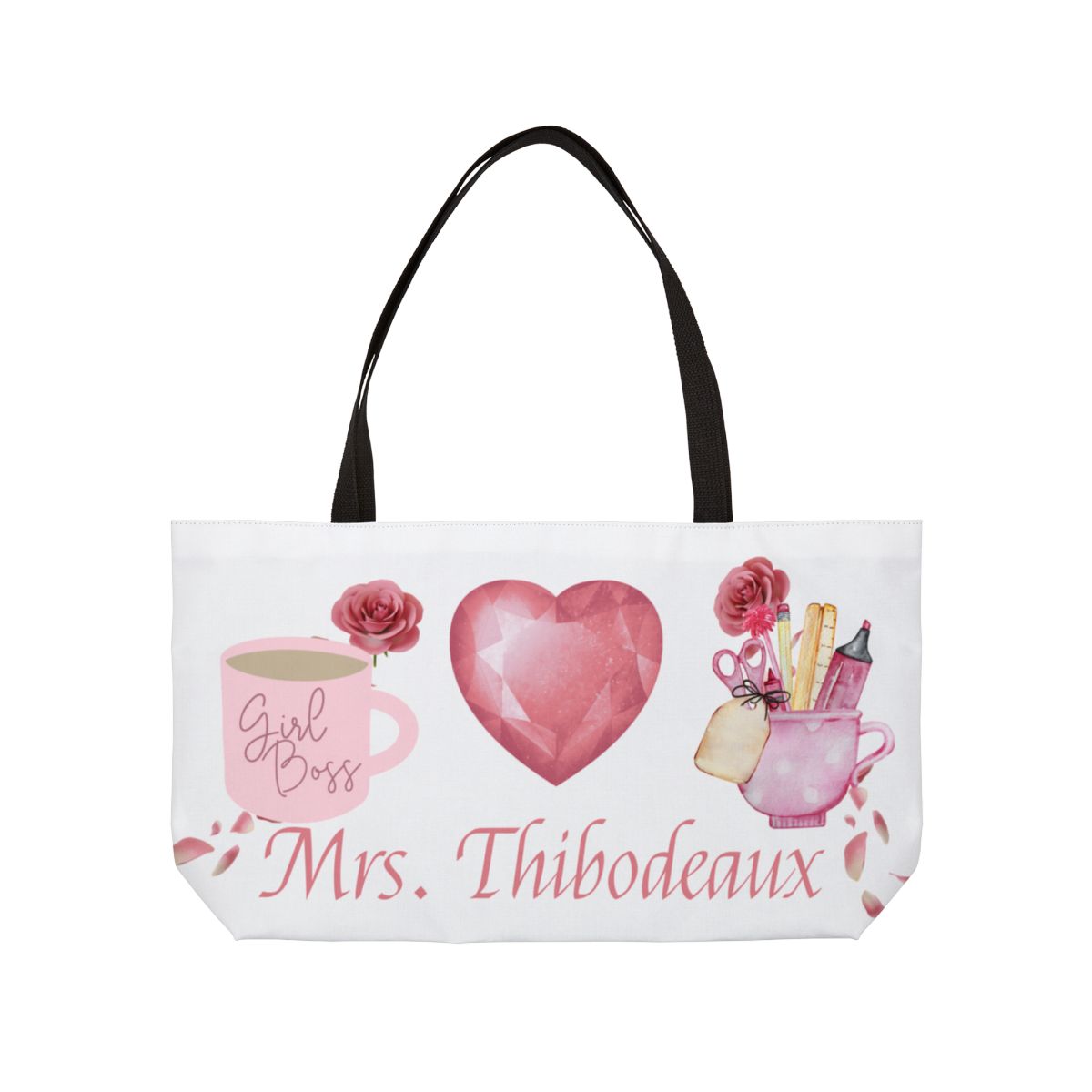 Personalized Teacher Tote Bag