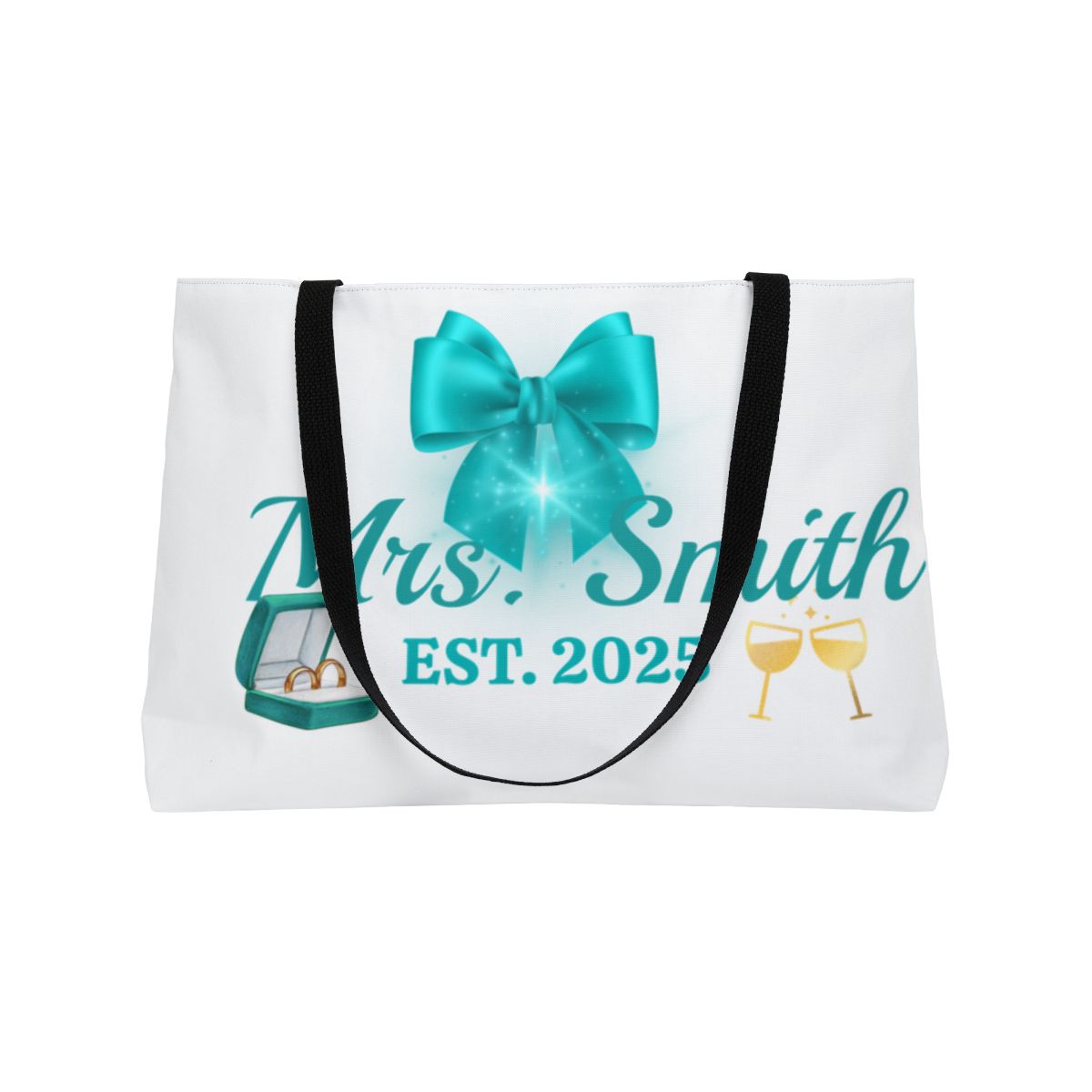 Personalize Bride Weekender Tote Bag