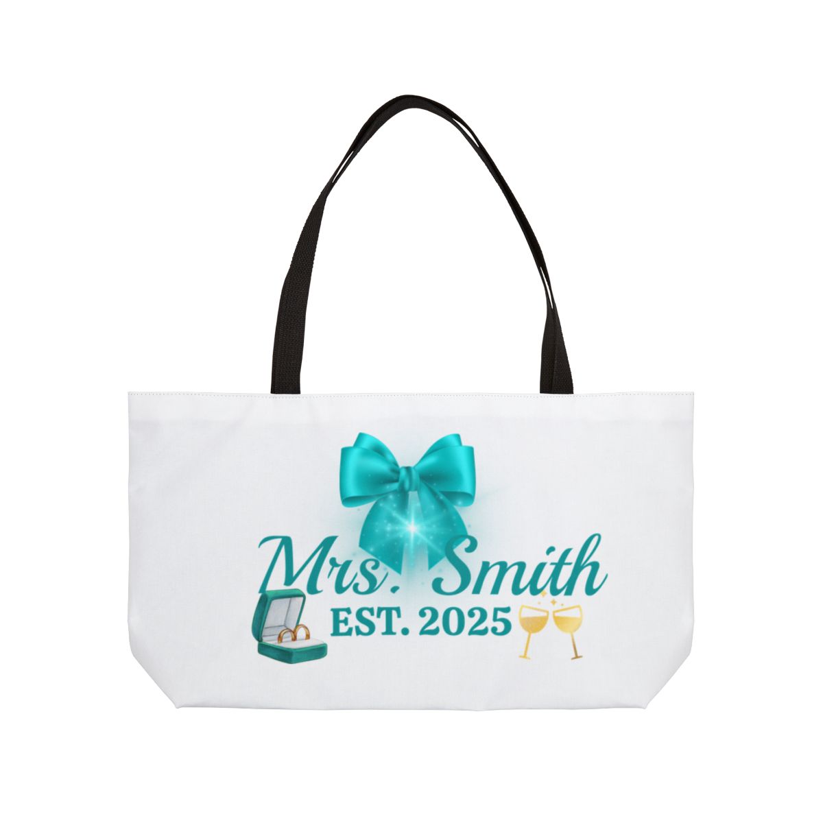 Personalize Bride Weekender Tote Bag