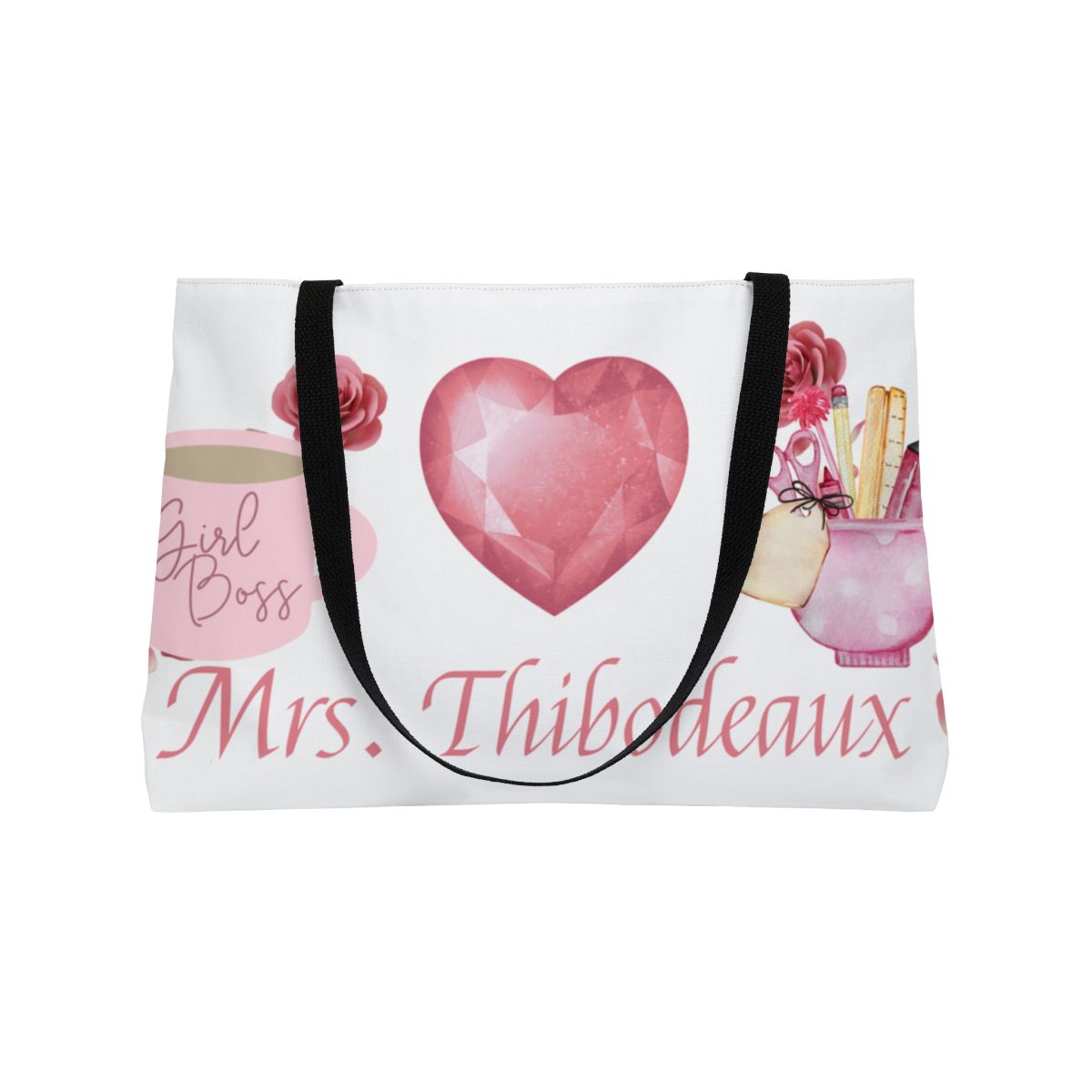 Personalized Teacher Tote Bag