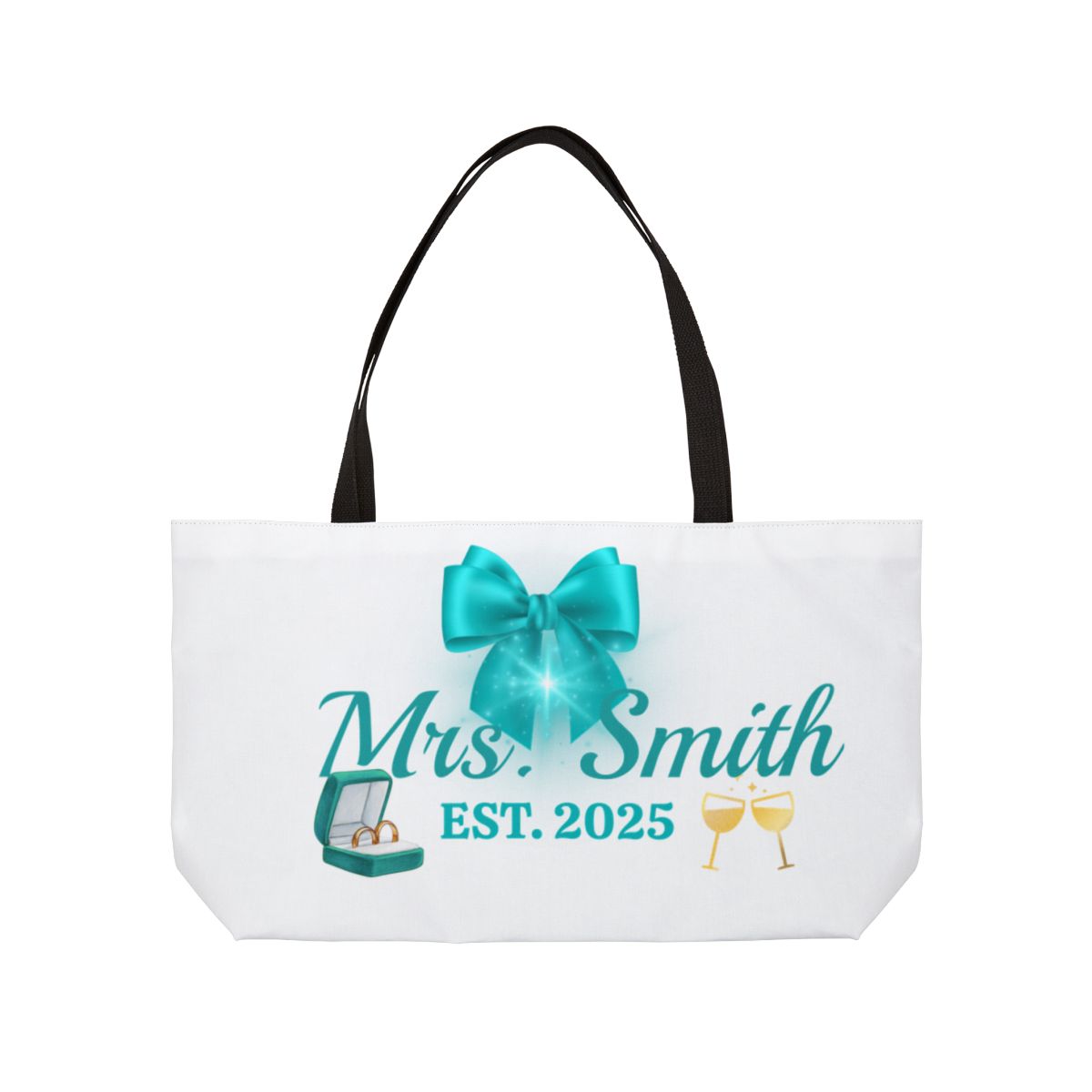 Personalize Bride Weekender Tote Bag