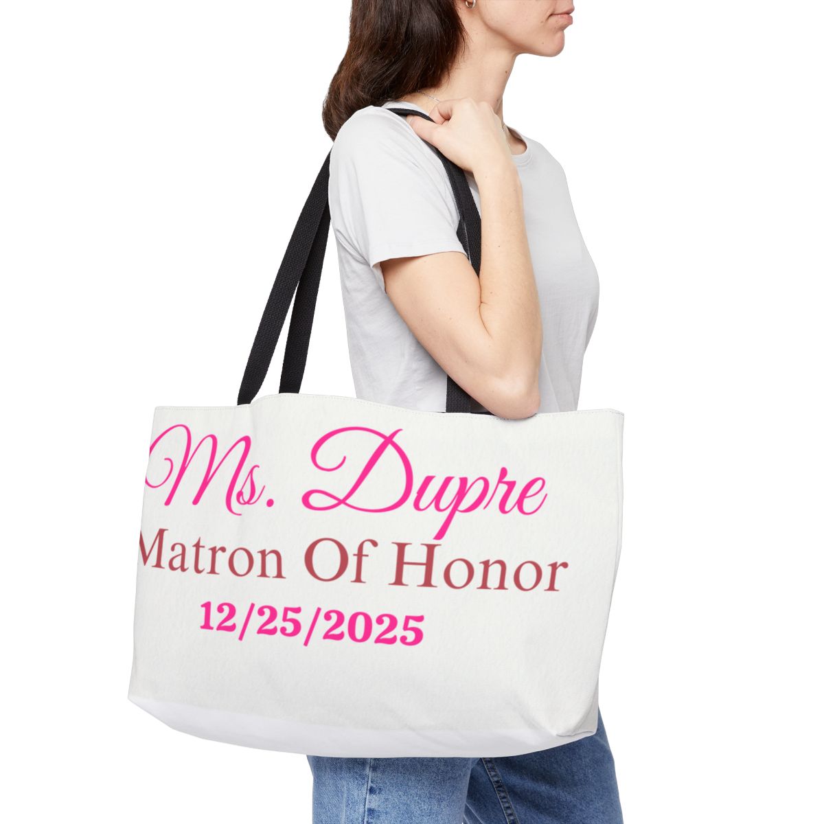 Personalized Matron  Weekender Tote Bag